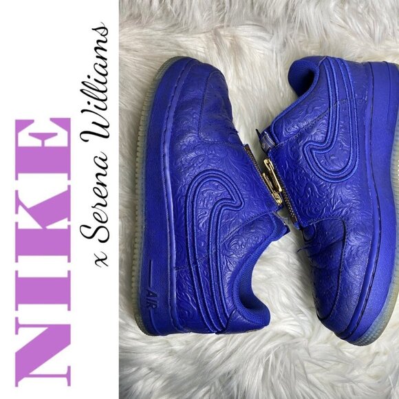 NIKE x SERENA WILLIAMS Women’s Air Force 1 Low LXX Zip in Lapis Blue, Size 8 - Picture 2 of 12